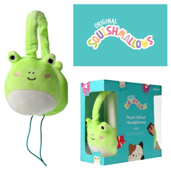 Squishmallows Headphones Squishmallow Plush Wired Headphones Wendy